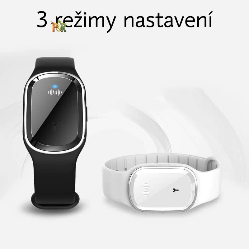 Pest Reject - Designový ultrazvukový náramek proti komárům M1 - Barva: Bílá