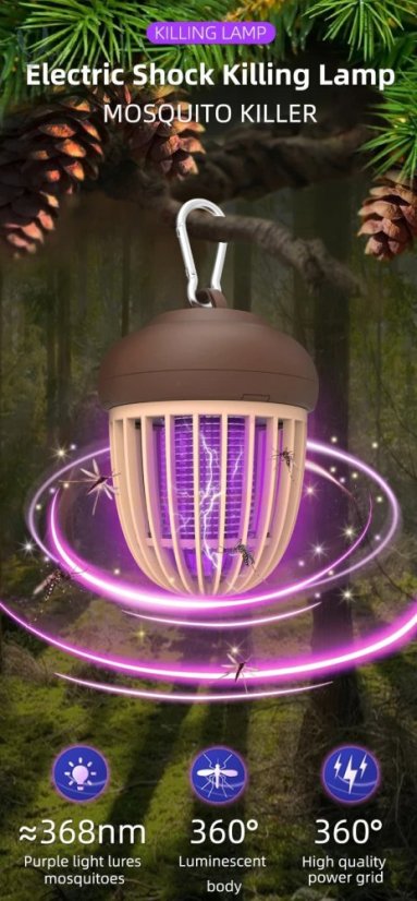 Zapp Light - Elektrický lapač hmyzu W20 Acorn