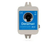 Deramax-Bird – subultrazvukový plašič ptáků, dosah 25 m / 300 m²