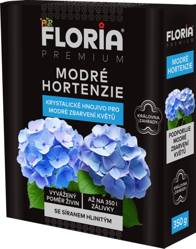 Profesionální krystalické hnojivo FLORIA pro modré hortenzie (350 g)