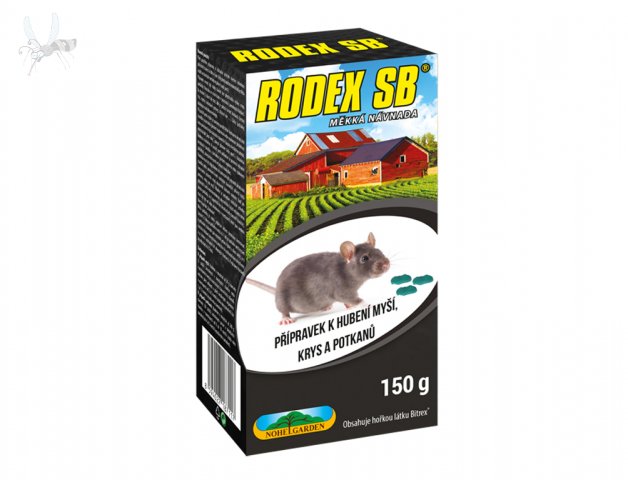 Rodenticid RODEX SB měkká návnada 150g
