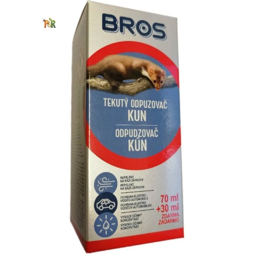 BROS Tekutý odpuzovač kun 70ml + 30 ml ZDARMA