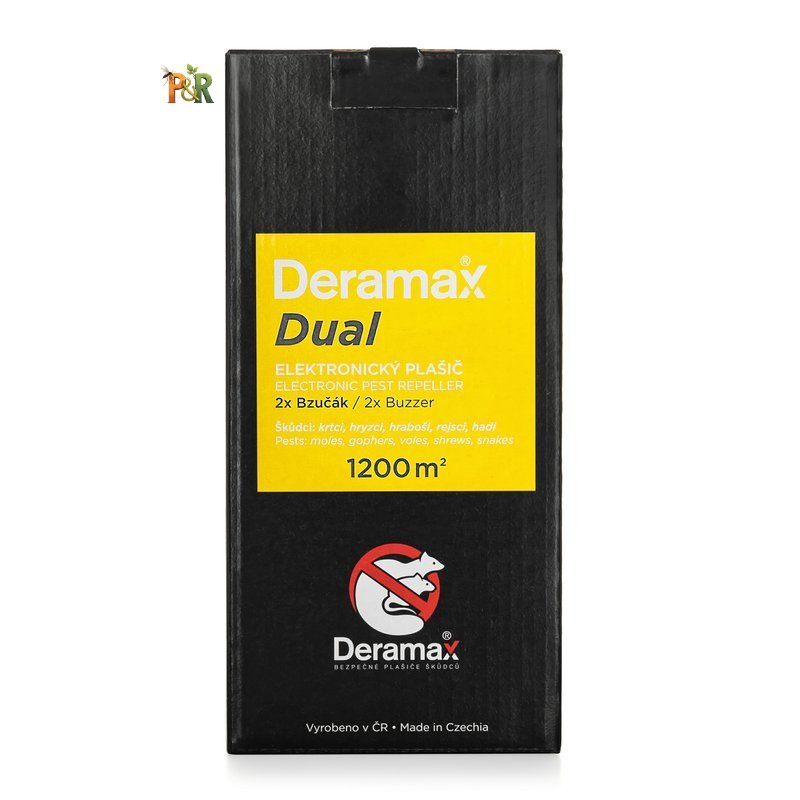 Deramax-Dual Elektronický plašič (odpuzovač) krtků a hryzců