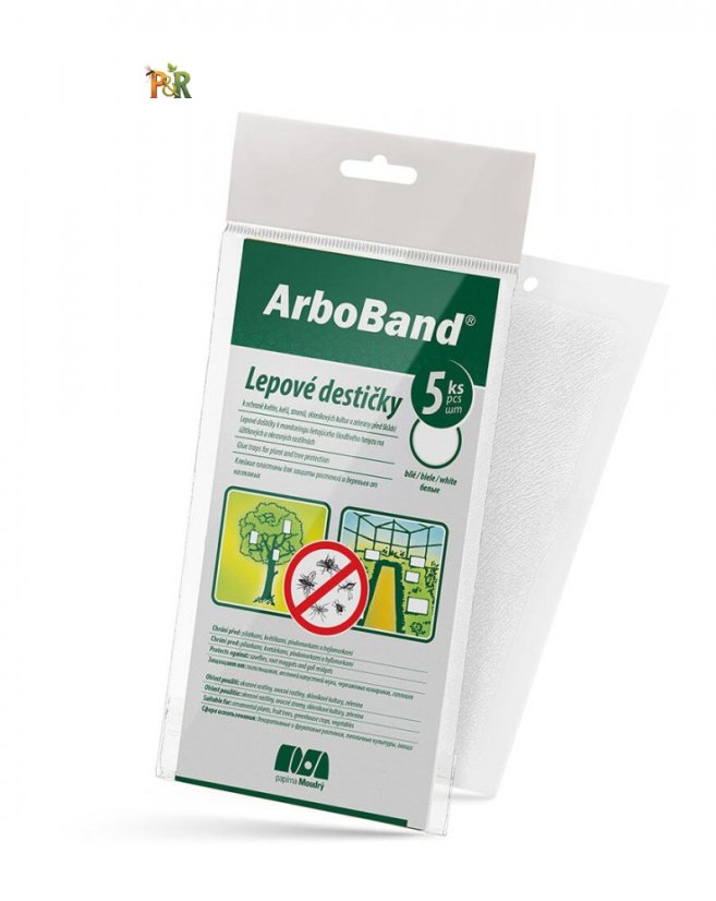 ARBOBAND - lepové desky k ochraně rostlin a stromů před škůdci 5ks - Bílé