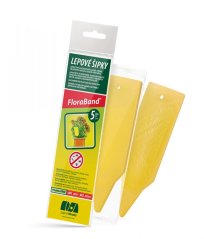 Žluté lepové šipky do květináčů FloraBand (5 ks) – Proti smutnicím