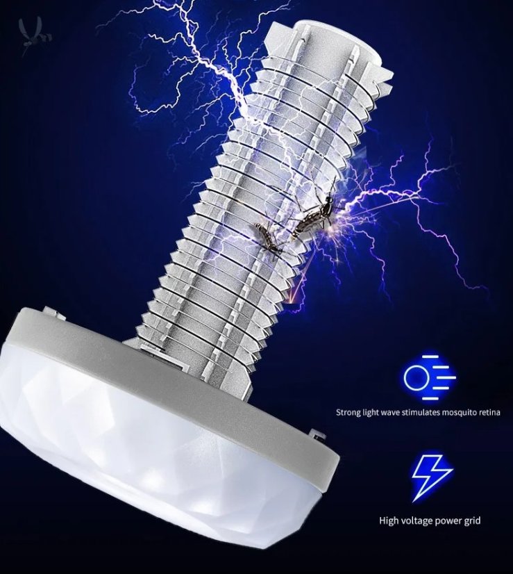 2v1 LED USB Solární lapač hmyzu a outdoorová lampa W890-1