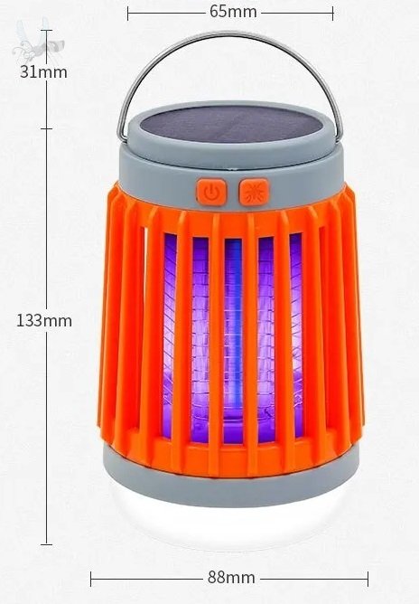 2v1 LED USB Solární lapač hmyzu a outdoorová lampa W890-1