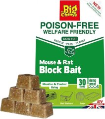 The Big Cheese Netoxická bloková návnada pro myši a krysy – 30 x 10g STV201