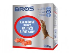 Jed na myši a potkany BROS Parafínové bloky – Do vlhka a vody