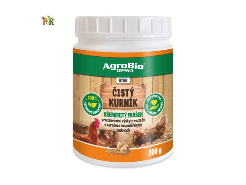 AgroBio ATAK - Čistý kurník - křemenitý prášek - Váha: 200g