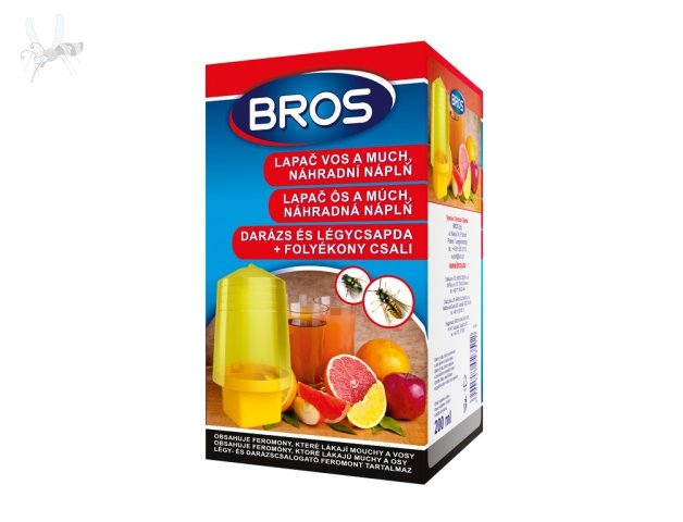 Lapač BROS na vosy, sršně a mouchy + náhradní náplň 200ml