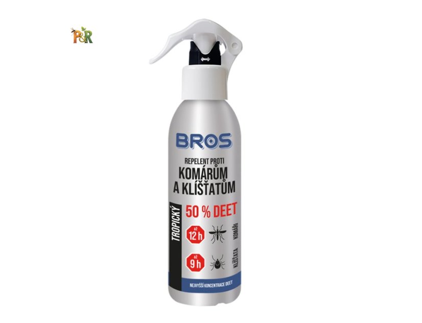 BROS repelent proti komárům a klíšťatům DEET 50% (130 ml)