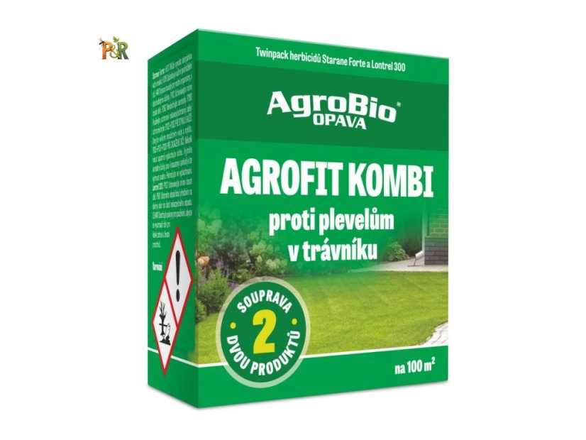 Agrofit kombi - souprava proti plevelům v trávníku na 100 m²