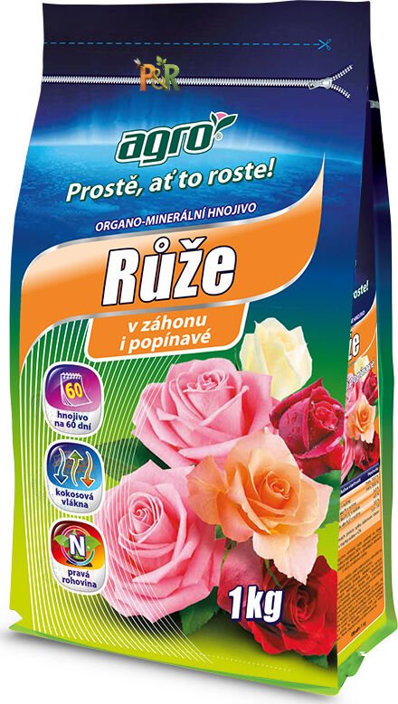 Profesionální organo-minerální hnojivo na růže AGRO (1 kg)