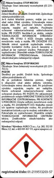 Profesionální likvidátor mechu v trávníku FLORIA STOP (0,5 kg)