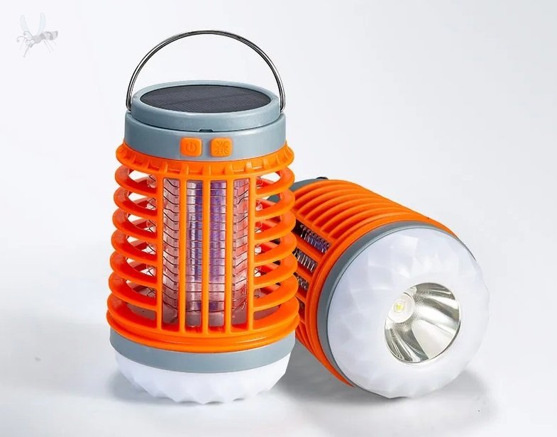 2v1 LED USB Solární lapač hmyzu a outdoorová lampa W890-1