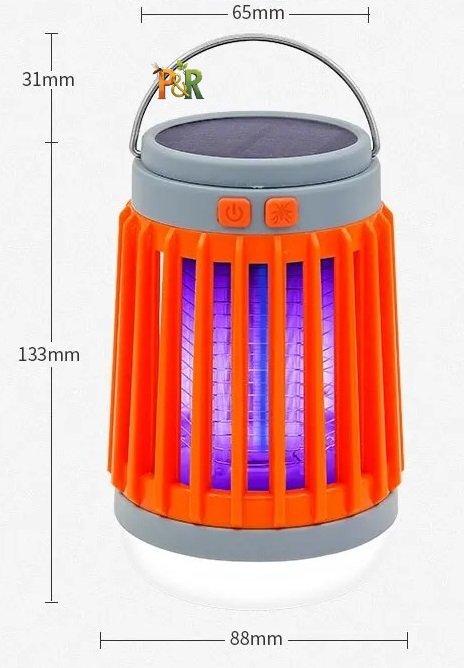 2v1 LED USB solární lapač hmyzu W890-1 outdoorová lampa