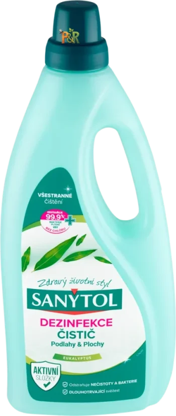 SANYTOL Dezinfekční čistič na podlahy eukalyptus 1 l