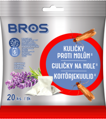 BROS Kuličky proti šatním molům 20 ks