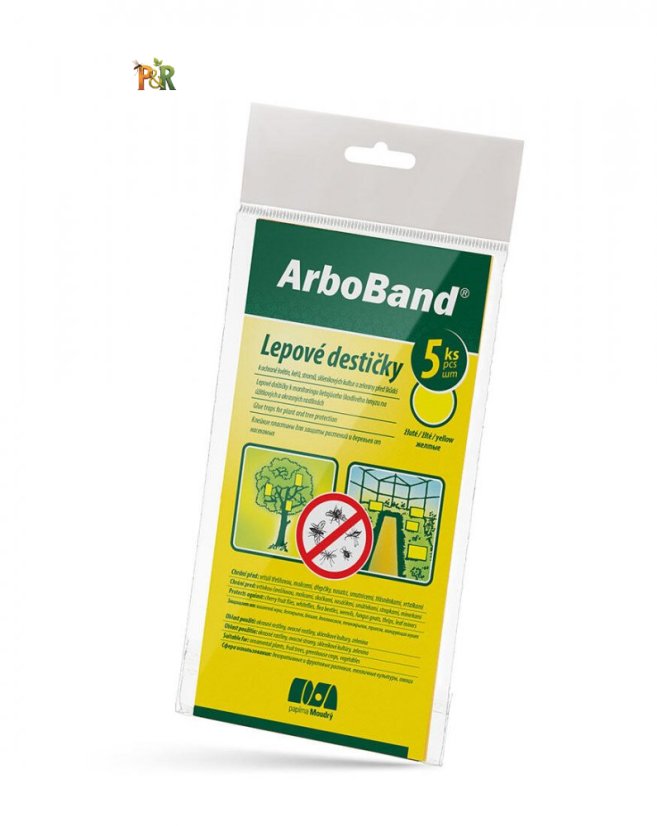ARBOBAND - lepové desky k ochraně rostlin a stromů před škůdci 5ks - Žluté
