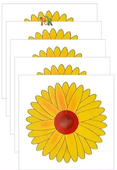 Hmyzak-Off okenní mucholapka 5ks - Barva: Žlutá květina