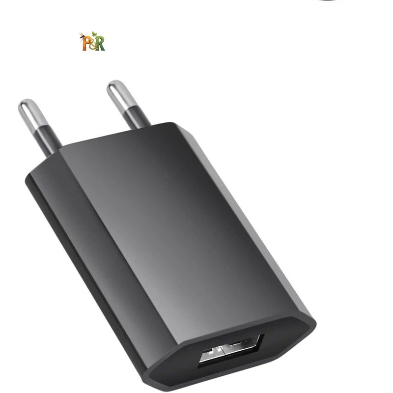 ISO - Adaptér univerzální USB nabíječka do sítě 220V - 5V/1A - Barva: Bílá