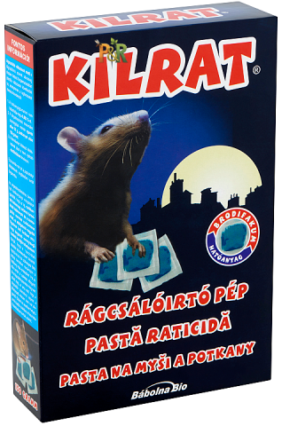 Profesionální rodenticid KILRAT Pasta (150 g) – účinná nástraha na myši a potkany