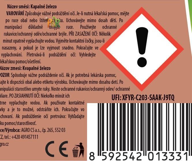 AGRO Kapalné železo 0,5 l