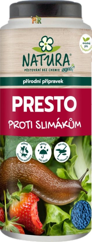 Přírodní granule na slimáky NATURA PRESTO - Váha: 920g