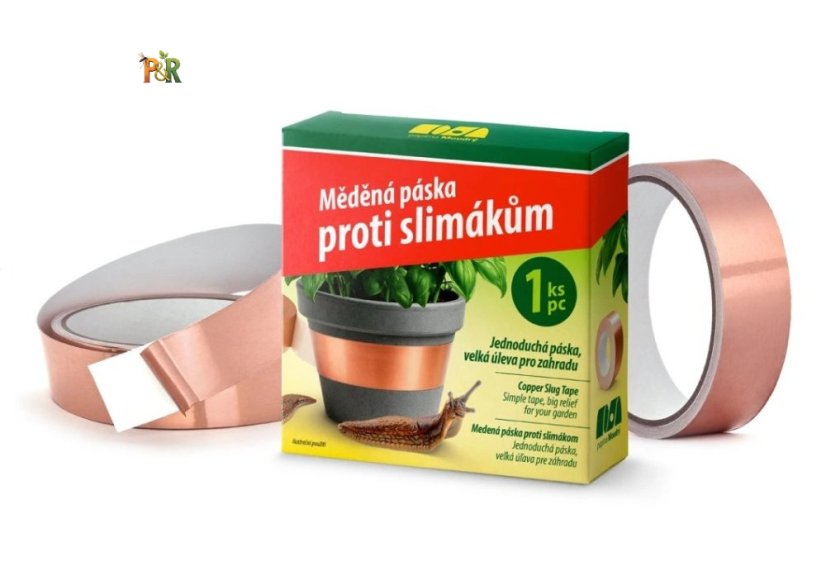 Přírodní bariéra na slimáky: Samolepicí měděná páska (4 m)
