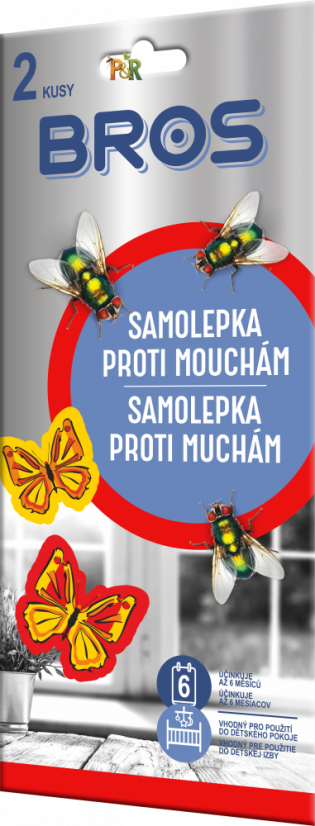 BROS samolepka proti mouchám 2ks