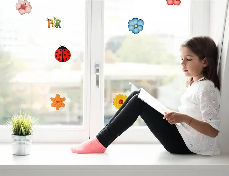 Hmyzak-Off okenní mucholapka 5ks - Barva: Žlutá květina