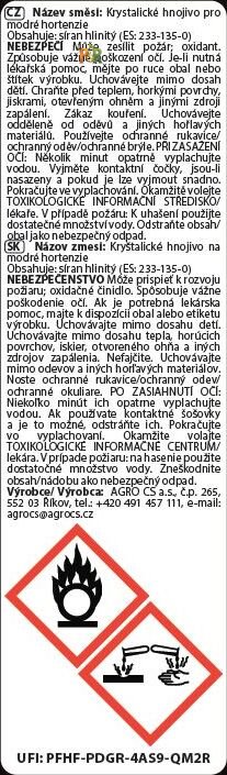 Profesionální krystalické hnojivo FLORIA pro modré hortenzie (350 g)