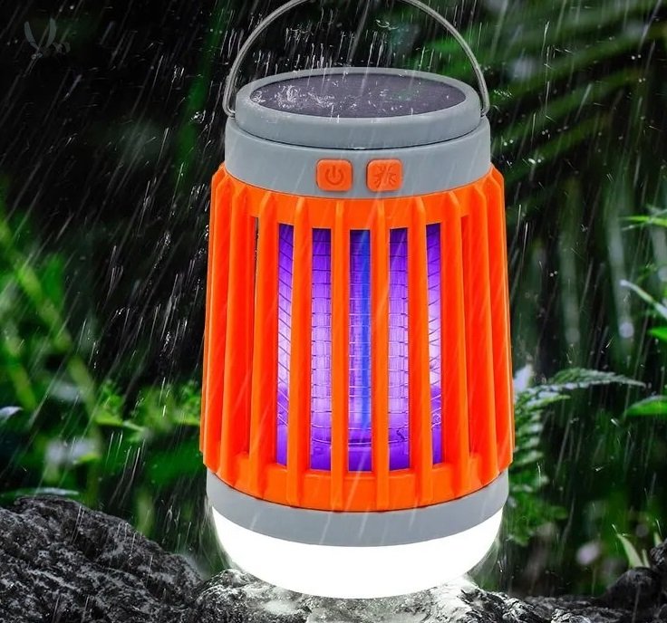 2v1 LED USB Solární lapač hmyzu a outdoorová lampa W890-1
