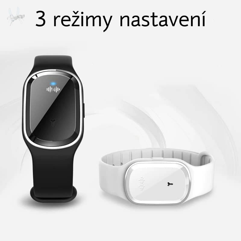 Pest Reject - Designový ultrazvukový náramek proti komárům M1 - Barva: Bílá