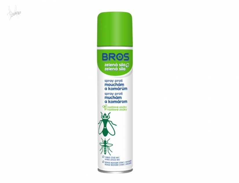 BROS ZELENÁ SÍLA proti mouchám a komárům 300ml