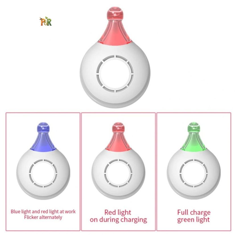 PEST REJECT Ultrazvukový repelent proti klíšťatům pro zvířata 33 x 14 x 46 mm - Barva: Bílá