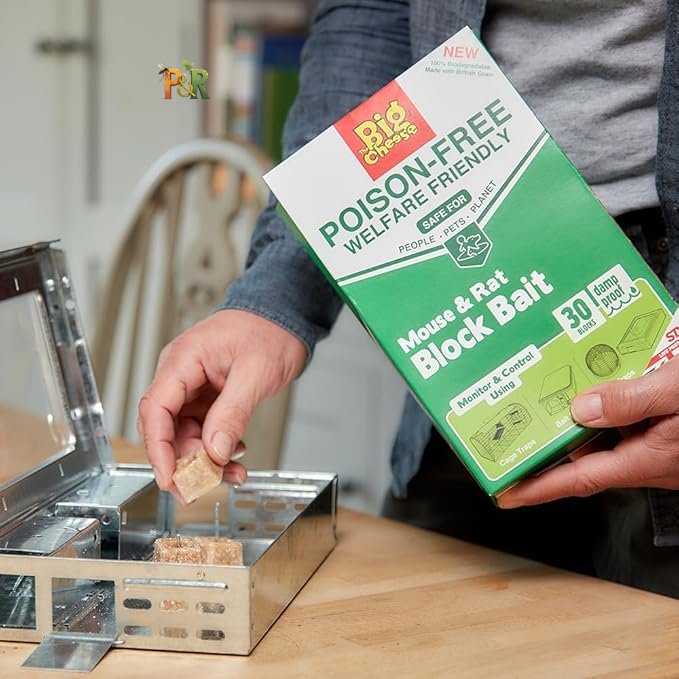 The Big Cheese Netoxická bloková návnada pro myši a krysy – 30 x 10g STV201