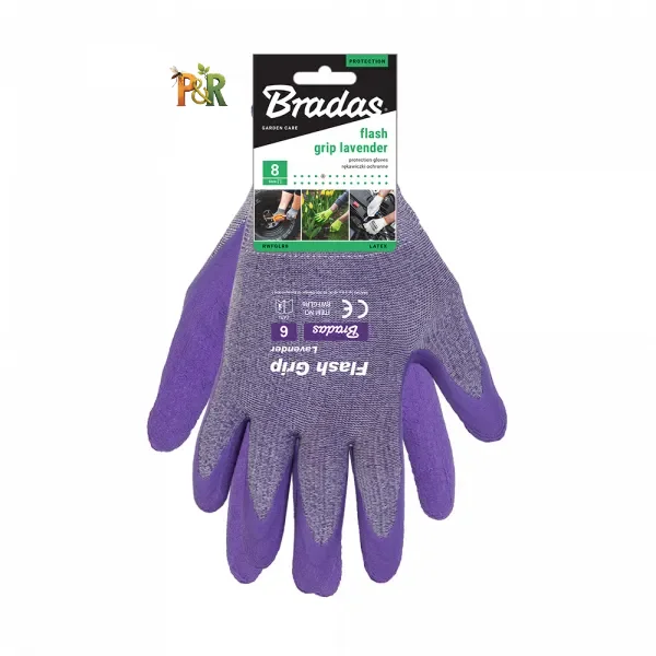 Rukavice LATEX FLASH GRIP LAVENDER - Velikost: 7