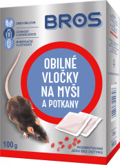 Balení Bros obilných vloček s jedem na myši a potkany (5x20g) imitující přirozenou potravu