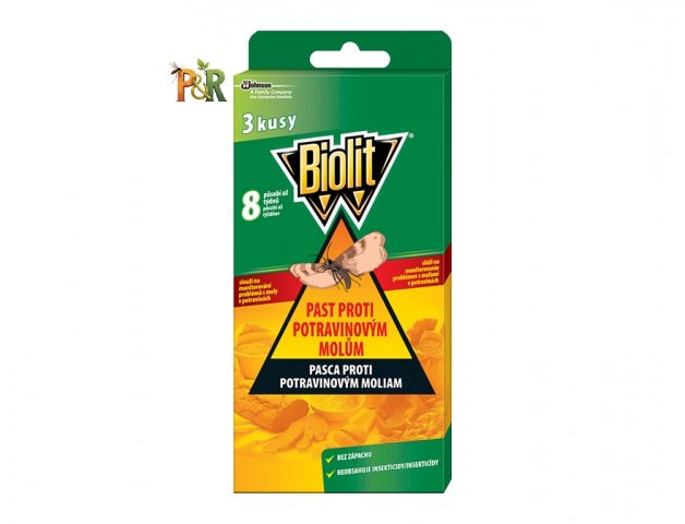 Lapač potravinových molů Biolit (3 ks) – Feromonová past