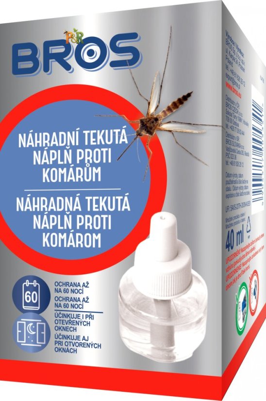 Náplň BROS do odpařovače proti komárům 60 nocí Náplň BROS do odpařovače proti komárům 60 nocí