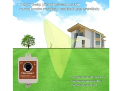 Deramax-Trap – ultrazvukový plašič koček, psů a divoké zvěře, dosah 20 m / 180 m²