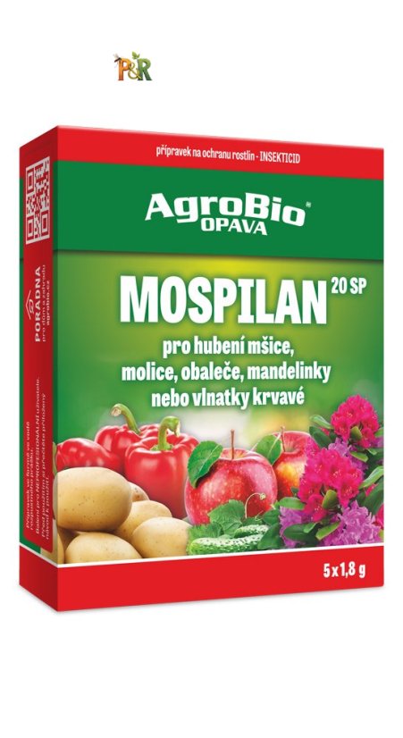 Přípravek k hubení škůdců Mospilan 20 SP (1,8g) – Systémový insekticid - Velikost: 5x1,8g