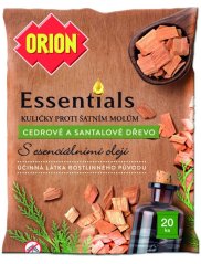 Insekticidní kuličky proti šatním molům Orion (cedr a santal, 20 ks)