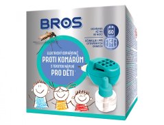 BROS elektrický odpařovač proti komárům pro děti 60 nocí