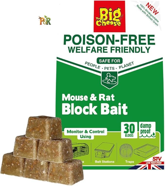 The Big Cheese Netoxická bloková návnada pro myši a krysy – 30 x 10g STV201