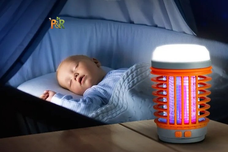 2v1 LED USB solární lapač hmyzu W890-1 outdoorová lampa