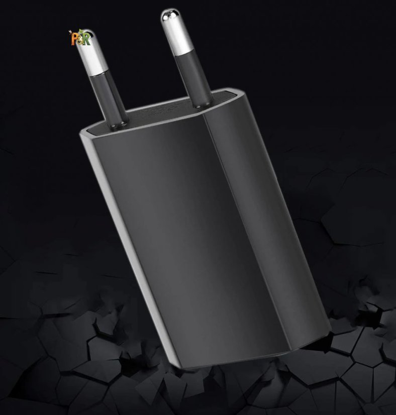 ISO - Adaptér univerzální USB nabíječka do sítě 220V - 5V/1A - Barva: Bílá