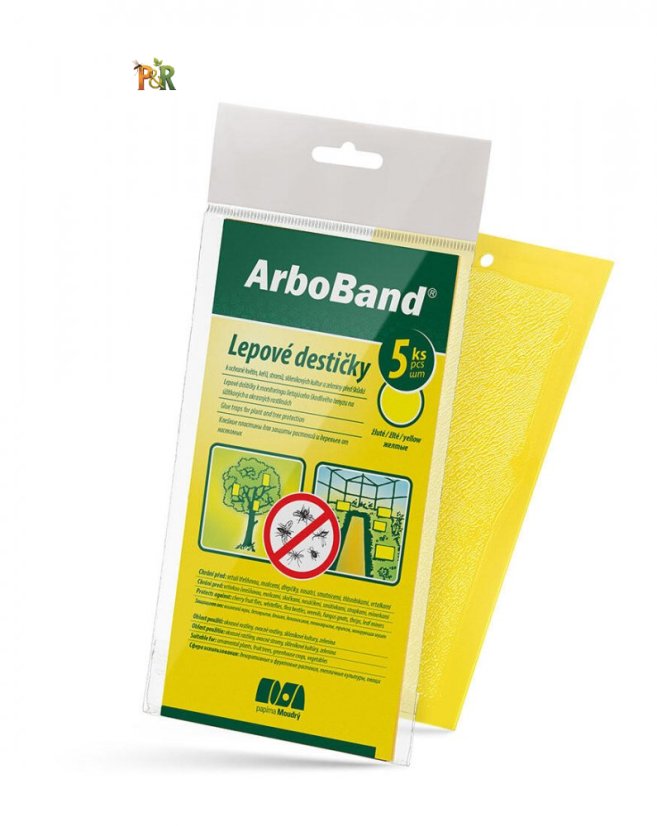 ARBOBAND - lepové desky k ochraně rostlin a stromů před škůdci 5ks - Žluté